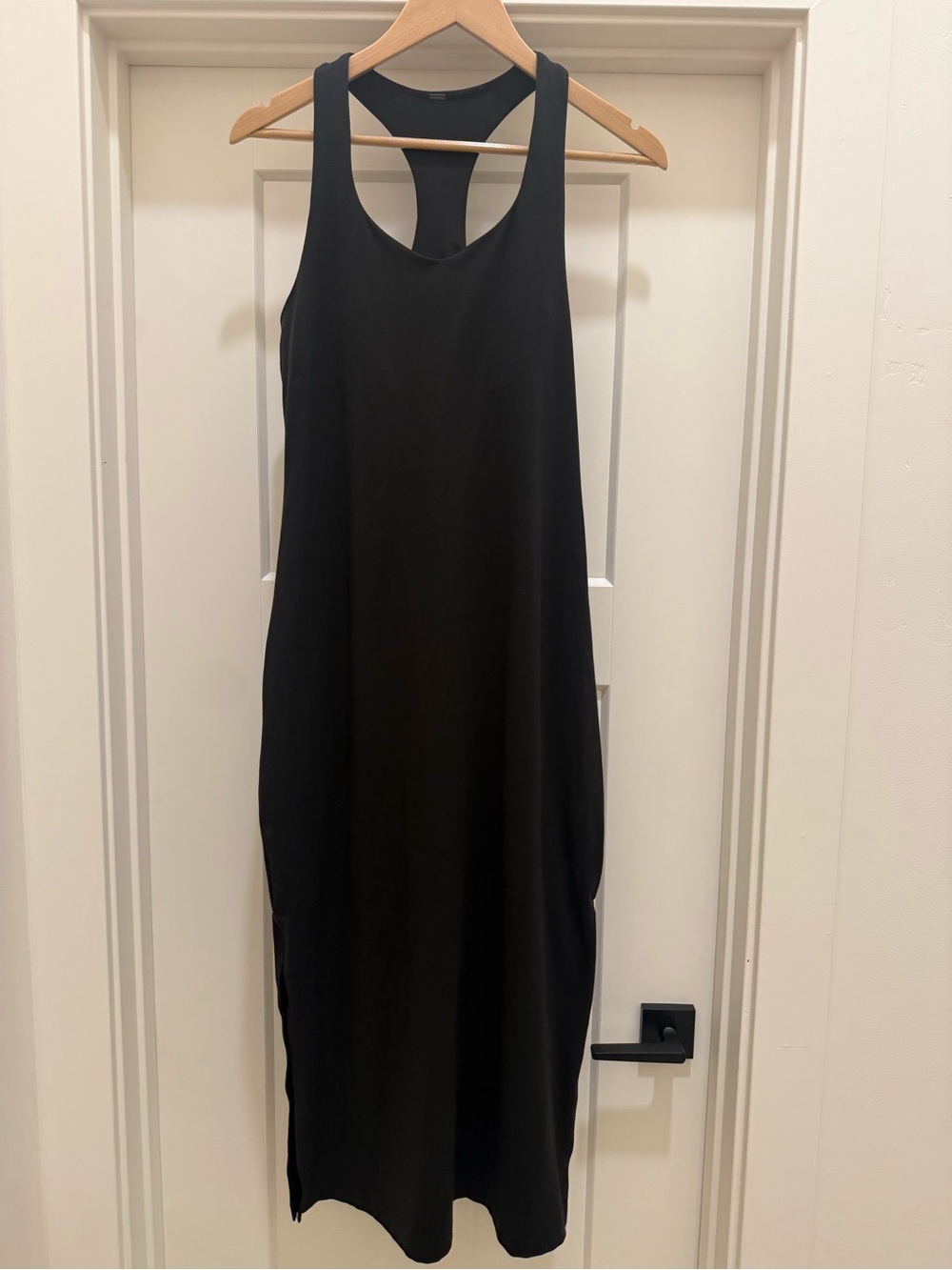 Vuori Black Racerback Midi Dress